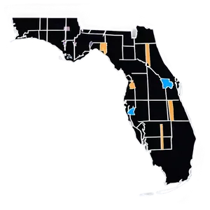 Florida Outline With Cities Png Wox88 PNG Image