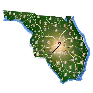 Florida State Map Png Xns PNG Image