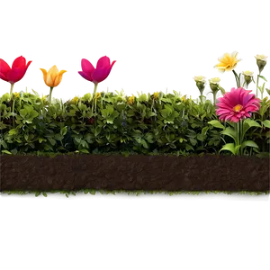 Flower Bed Border Png Jwb78 PNG Image