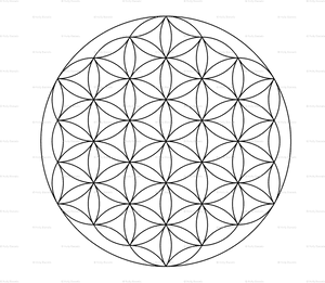 Flower Of Life_ Watermark Pattern PNG image with transparent background