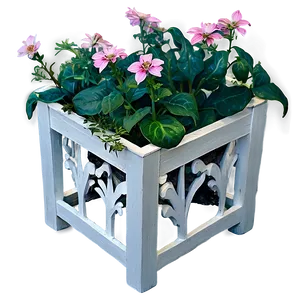 Flower Planter Box Png Ikt87 PNG Image