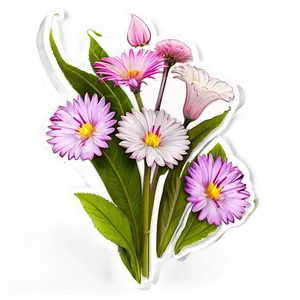 Flower Sticker Png Aup99 PNG Image