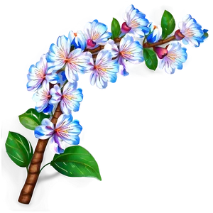 Flower Tree Branch Closeup Png Skt PNG Image