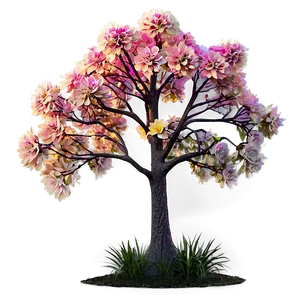 Flower Tree In Sunrise Png May82 PNG Image