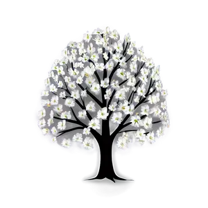 Flower Tree Under Moonlight Png Yar18 PNG Image