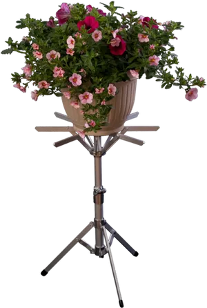 Flowerpoton Tripod Stand PNG Image