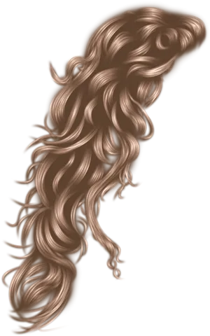 Flowing Hair Digital Art PNG Image