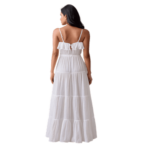 Flowy White Maxi Dress PNG 61 PNG