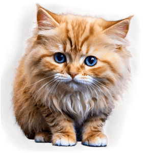 Fluffy Cat PNG hbl34 PNG