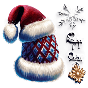 Fluffy Christmas Hat PNG 50 PNG