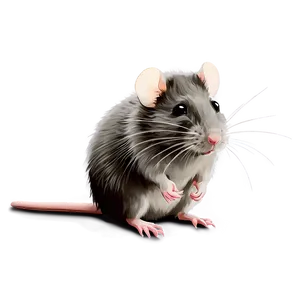 Fluffy Cute Rat Png Spm53 PNG Image