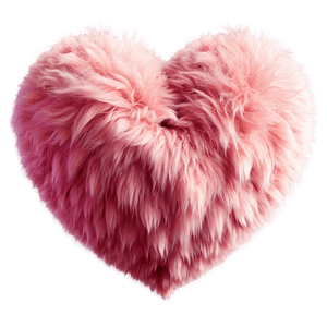 Fluffy Heart Emoji PNG Design 4 PNG image with transparent background