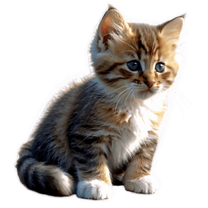Fluffy Kitten PNG 05232024 PNG image with transparent background