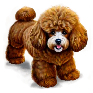 Fluffy Poodle Sketch Png Mgv PNG Image