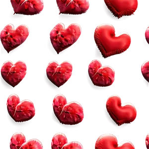 Fluffy Red Hearts Texture Png Jrr PNG Image