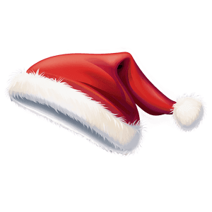 Fluffy Santa Hat Design PNG 3 PNG