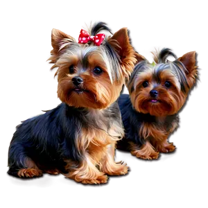 Fluffy Yorkie Pet Png Dvc51 PNG Image