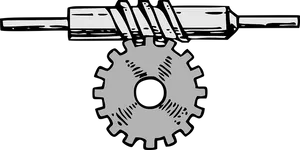 Flute Gear Silhouette Graphic PNG Image