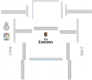 Fly Emirates Soccer Jersey Template PNG Image