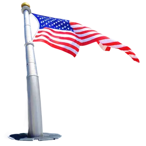 Flying American Flag Pole Art Png 13 PNG Image