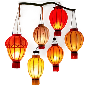 Flying Chinese Lantern Png Pya PNG Image