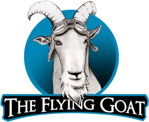 Flying Goat Logo PNG Image