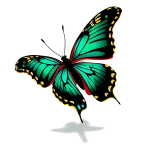 Flying Green Butterfly Animation Png 06202024 PNG Image