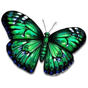 Flying Green Butterfly Animation Png Ixg86 PNG Image