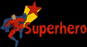 Flying Superhero Illustration PNG image with transparent background