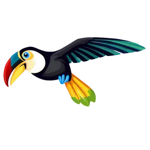 Flying Toucan Clipart Png Xbm PNG Image