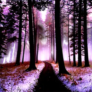 Foggy Forest Path Png 66 PNG Image