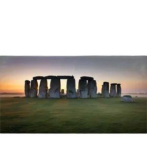 Foggy Morning At Stonehenge Png Efr PNG Image