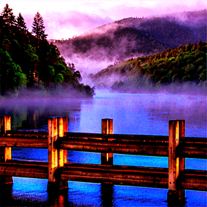 Foggy Morning Bridge PNG jua63 PNG