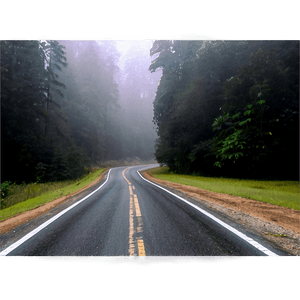 Foggy Road PNG 05042024 PNG image with transparent background