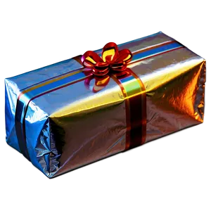 Foil Wrapped Gift Png Yms72 PNG Image