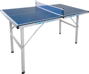 Foldable Ping Pong Table Blue PNG Image