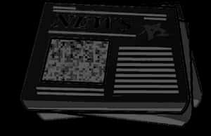 Folded Newspaper Graphic PNG