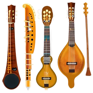 Folk Music Instruments Png Hha PNG Image