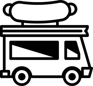 Food Truck - Hot Dog Food Truck Icon Png, Transparent Png PNG with transparent background