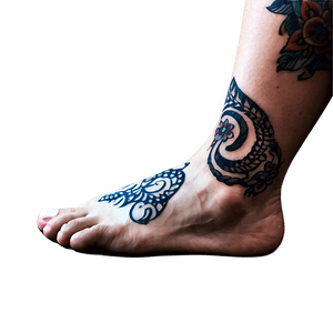 Foot with Tattoo Design PNG hlp PNG with transparent background