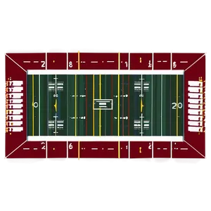 Football Field Touchdown Zone Png 06292024 PNG Image