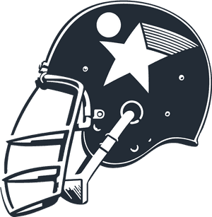 Football Helmet Vector Illustration PNG image with transparent background