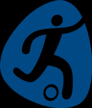 Football Icon Blue Background PNG image with transparent background