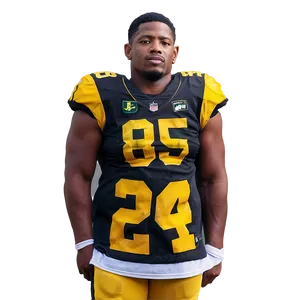 Football Player Number28 Jersey Pose PNG Image