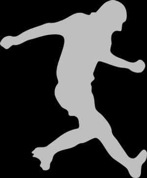 Football Player Silhouette PNG image with transparent background