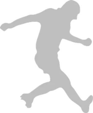 Football Player Silhouette PNG Image