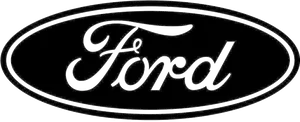 Ford Logo Blackand White PNG Image