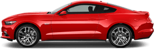 Ford Mustang Sideview - 2017 Mustang V6 Fastback, HD Png Download PNG image with transparent background