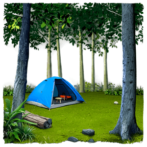 Forest Campsite Area PNG 05252024 PNG with transparent background