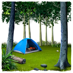 Forest Campsite Area Png 05252024 PNG Image